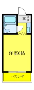 ハイツゴールド【2階】の間取り