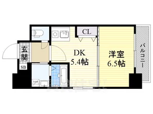 フロンティアタワー九条2【6階】の間取り