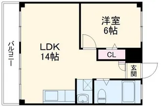 サングリーン成田ハイツ【4階】の間取り