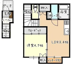 セイシェル宝町【2階】の間取り
