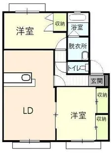 アーバングリーン【1階】の間取り