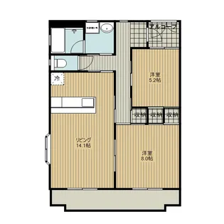 ファインプレストII【1階】の間取り