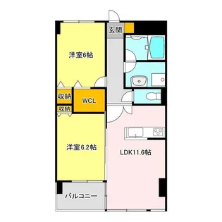 verde陽東【2階】の間取り