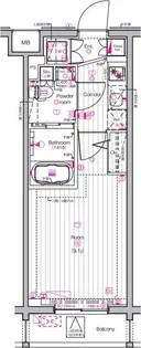 THEPREMIUMCUBEG東中野【1階】の間取り