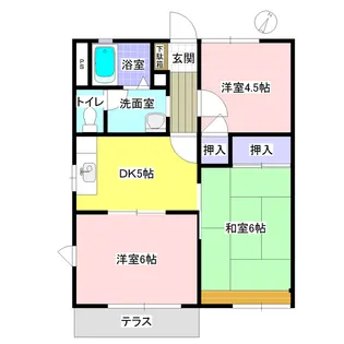 サニーホームズ根岸 B【1階】の間取り