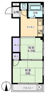 手塚コーポ【2階】の間取り