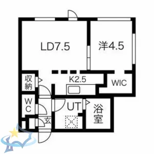 CG HOMES南5条【2階】の間取り