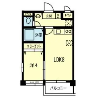 ロイヤルコート健軍【2階】の間取り