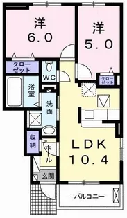 リベルタ【1階】の間取り
