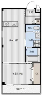 ピーススクエア鴨島【1階】の間取り