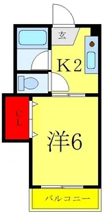 ロアールハイツ【2階】の間取り