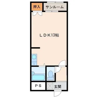 トレンディ伏見台【2階】の間取り