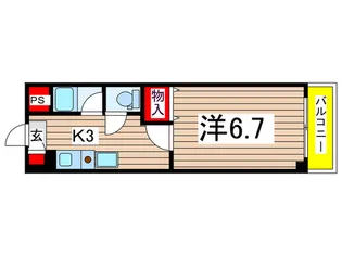 ヒルズビルスタジオ【3階】の間取り