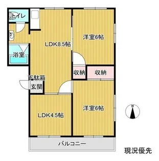 サンビレッジ・シュー A【2階】の間取り