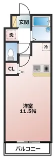 ヴィララックルジューン【1階】の間取り