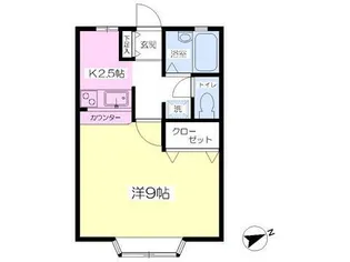 ハートフルプラザ【2階】の間取り