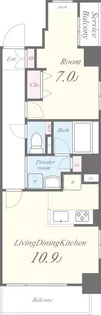 GARDEN COURT A 高島平【2階】の間取り
