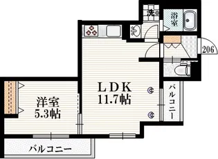 ベリープランツ【2階】の間取り
