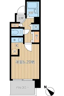 ドゥーエ巣鴨【8階】の間取り