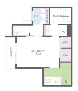 レフィアント武蔵小山【1階】の間取り