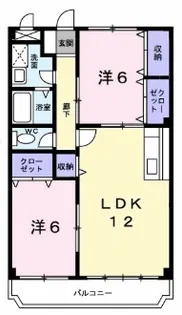 マンションチアフル【1階】の間取り