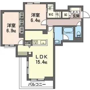 ノヴェルエンテ【3階】の間取り