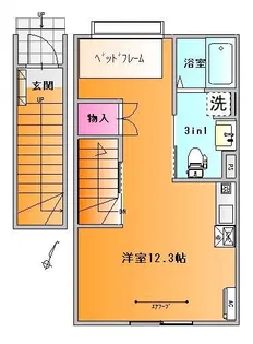 ユニテラス西江俣【2階】の間取り