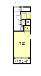 シングルハイツ相模大野【4階】の間取り