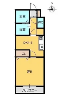 グレースヒルズ東原【2階】の間取り