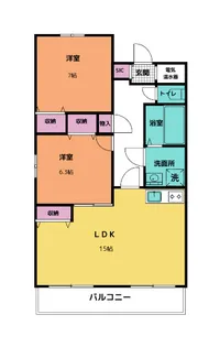センチュリーマンションK【2階】の間取り