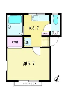 サニーハイツ【2階】の間取り
