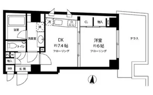 クレア白金高輪【1階】の間取り