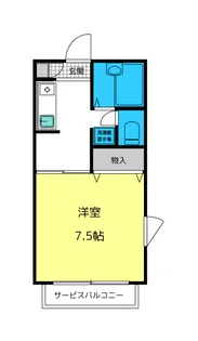 シティNAKAO【2階】の間取り