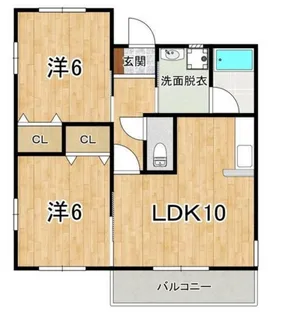 フルールコート【2階】の間取り