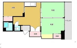メイスイビル朝仁【2階】の間取り