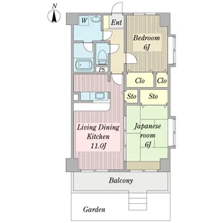 ミロワール【1階】の間取り