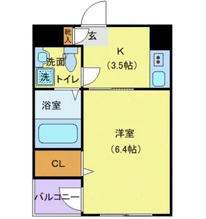 東京都練馬区東大泉6【マンション】の間取り