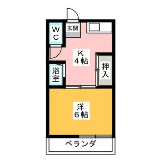 岩渕 松鶴荘【3階】の間取り