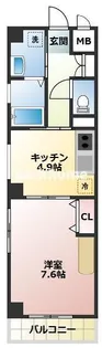 高知県高知市城見町【マンション】の間取り