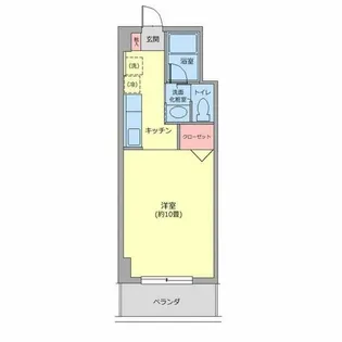 グランドハイツ日本海【1階】の間取り