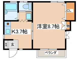 フラットベルIII【1階】の間取り