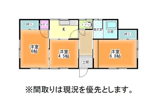 山形県山形市東青田2【一戸建】の間取り