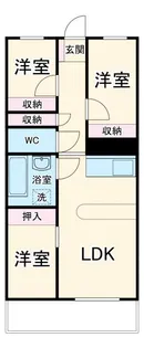 ルネ大宮コートハウス【3階】の間取り