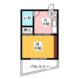 アーバンハイツ小鹿【2階】の間取り