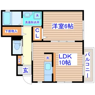 遠見塚I【1階】の間取り