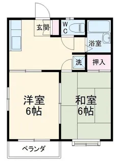 ハイツ五十嵐【2階】の間取り
