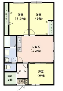 ガーデンプレイン【1階】の間取り