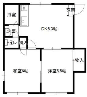 コーポ奈良【2階】の間取り