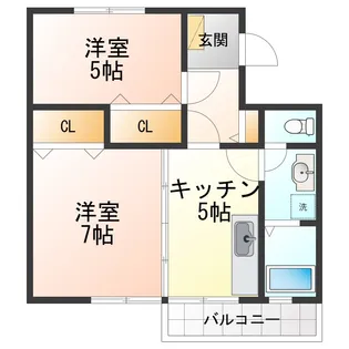 コーポ桜井【4階】の間取り