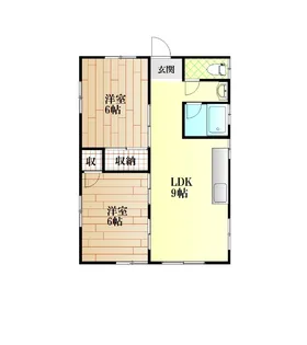 美馬コーポ【4階】の間取り